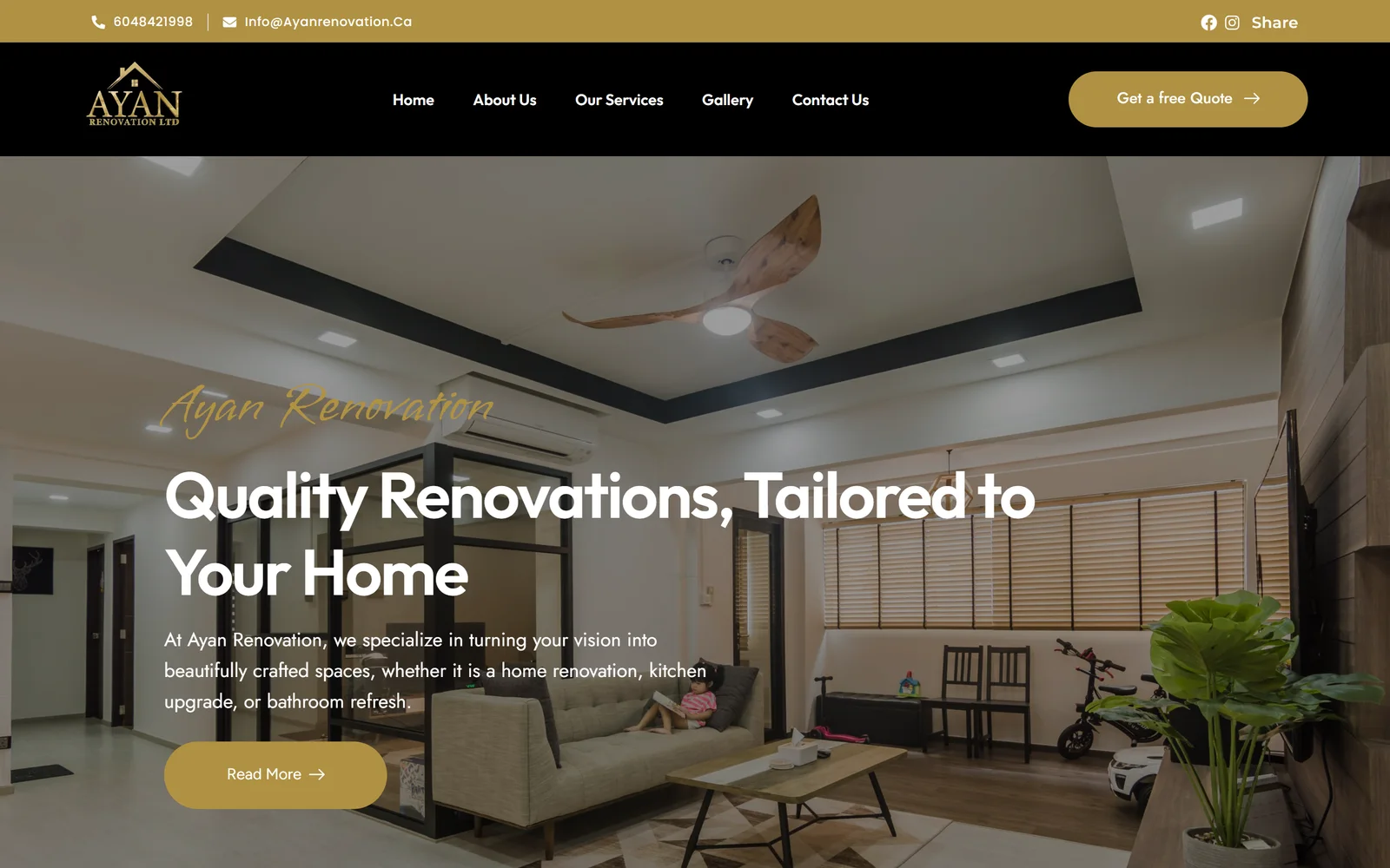 Ayan Renovation website