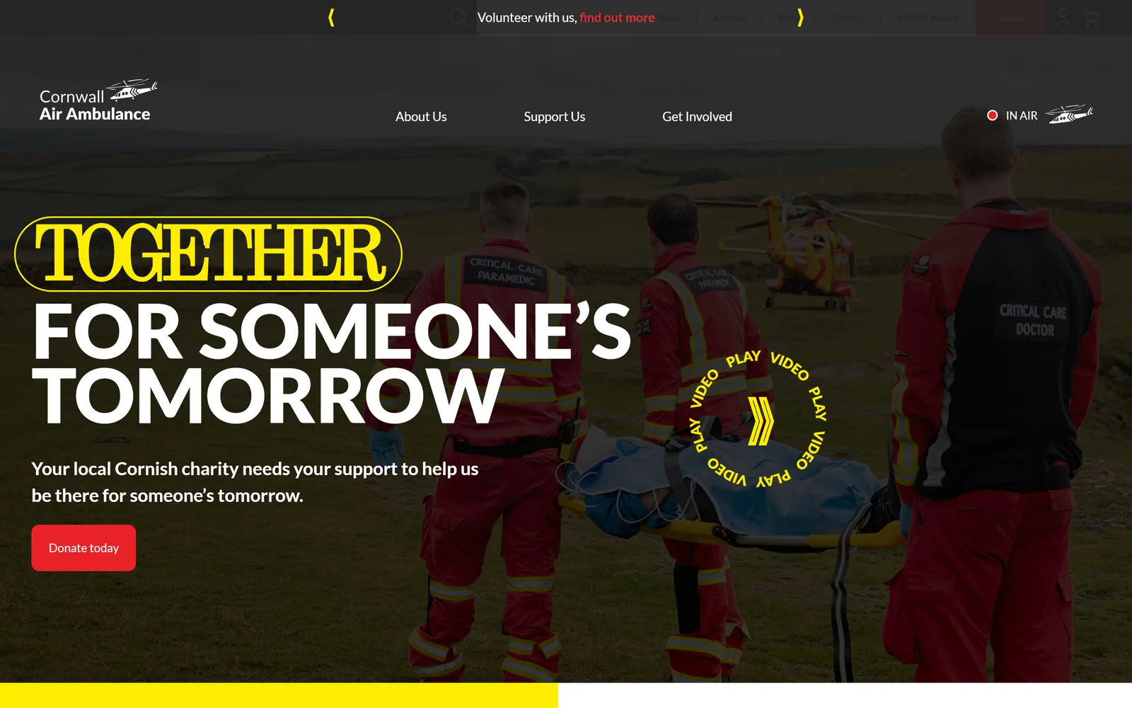 Cornwall Air Ambulance website
