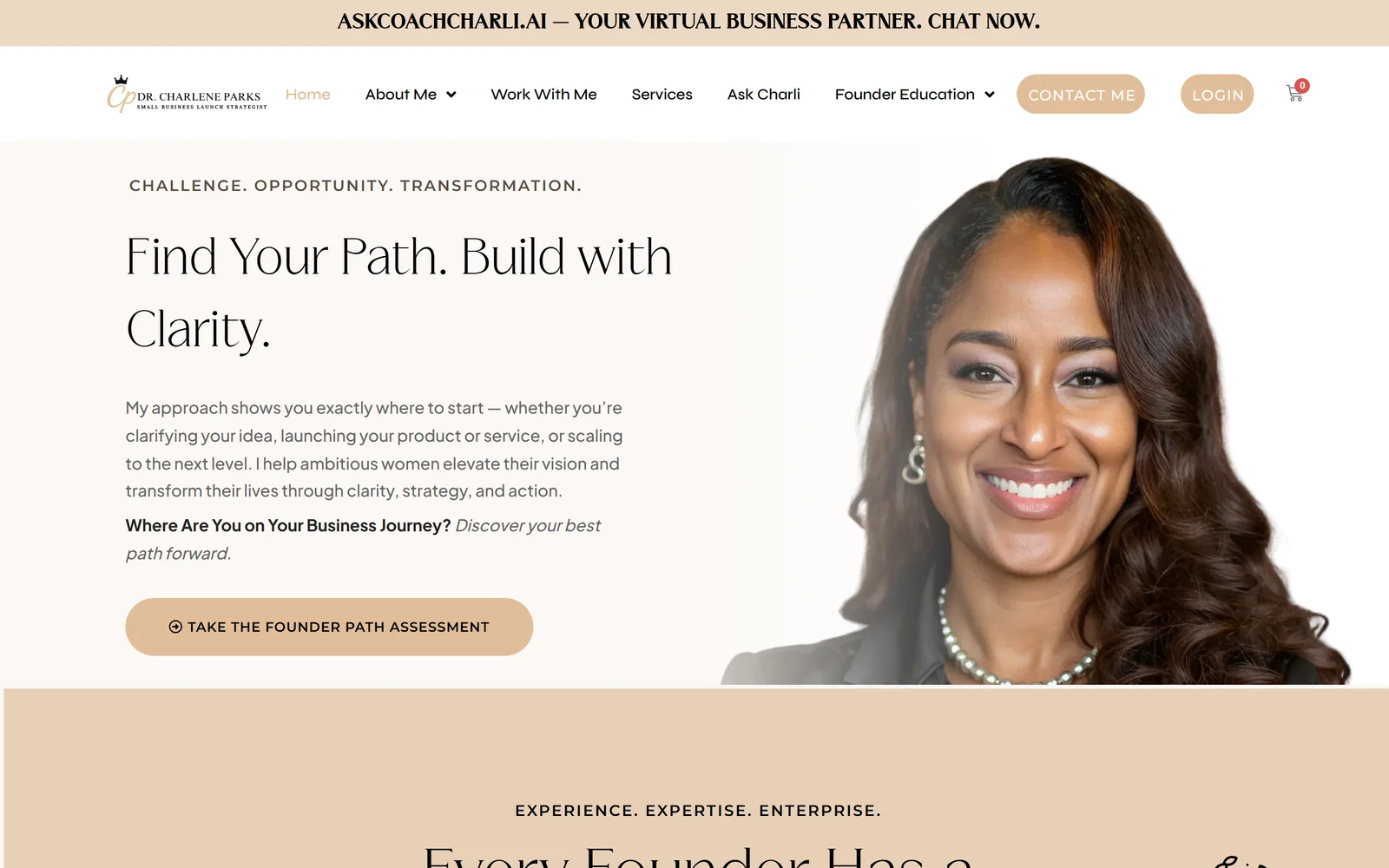 Dr. Charlene Parks website