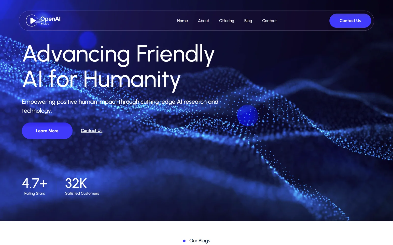 OpenAILive website
