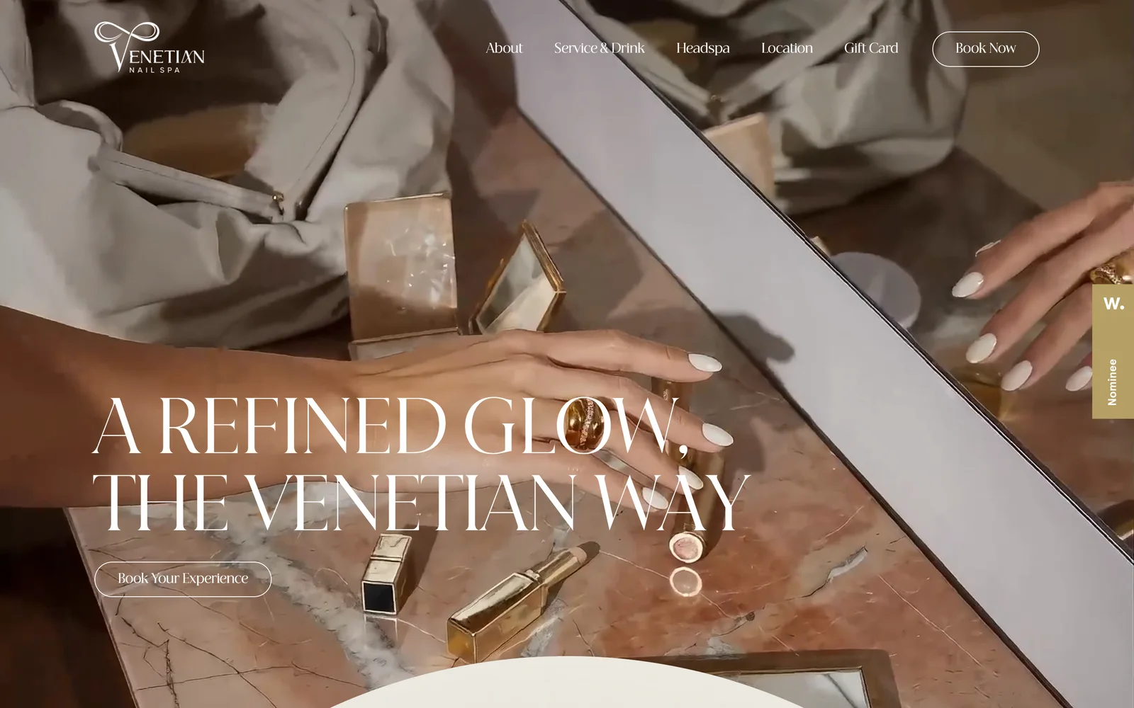 Venetian Nail Spa website